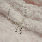 Silver Heart Bracelet