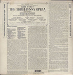 Kurt Weill : Marc Blitzstein : Kurt Weill's The Threepenny Opera (Die Dreigroschenoper) (LP, Album, Mono)