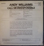 Andy Williams : Call Me Irresponsible And Other Hit Songs From The Movies (LP, Album, Mono)