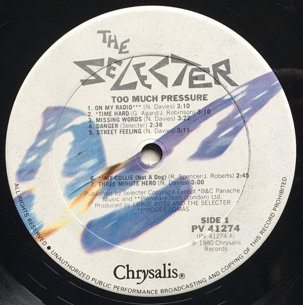 The Selecter : Too Much Pressure (LP, Album, RE)