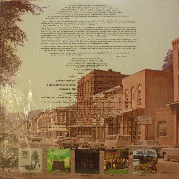 Tom T. Hall : For The People In The Last Hard Town (LP, Album)