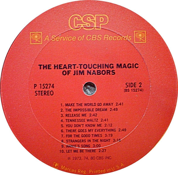 Jim Nabors : The Heart-Touching Magic Of Jim Nabors (LP, Album, Comp)