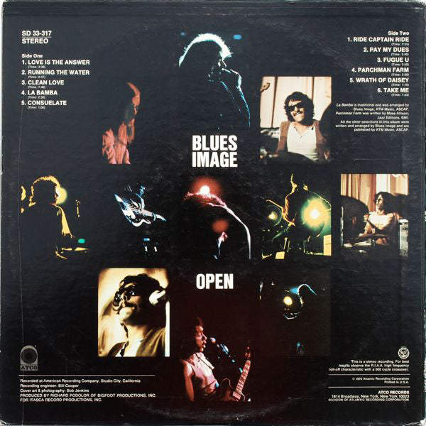 Blues Image : Open (LP, Album, Ter)