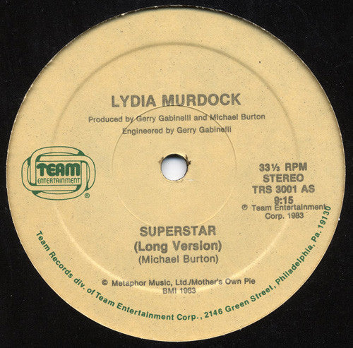 Lydia Murdock : Superstar (12")