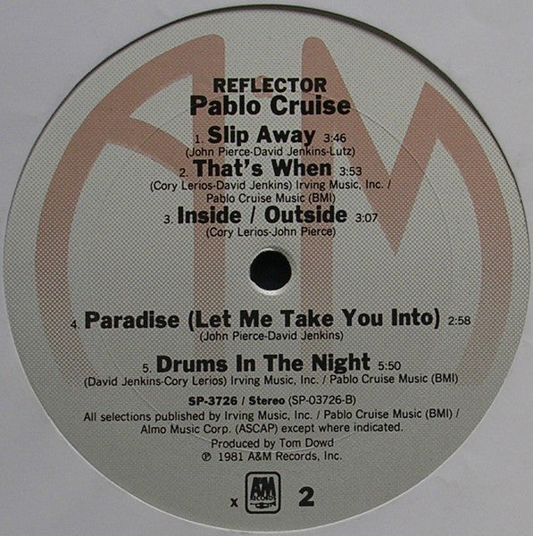 Pablo Cruise : Reflector (LP, Album, x -)