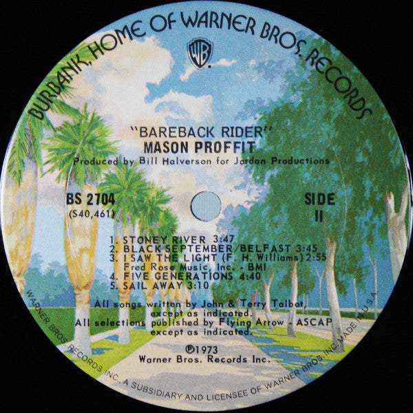 Mason Proffit : Bareback Rider (LP, Album, Gat)