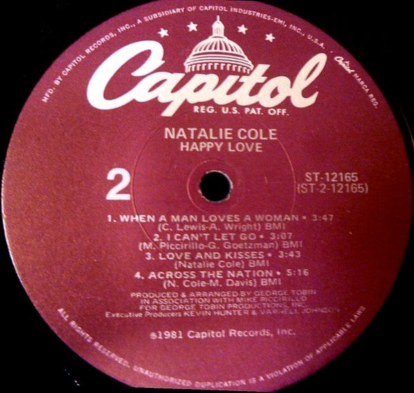 Natalie Cole : Happy Love (LP, Album)