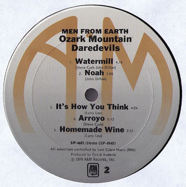The Ozark Mountain Daredevils : Men From Earth (LP, Album, Ter)