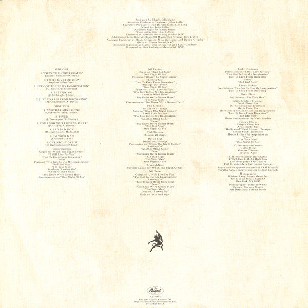 Joe Cocker : One Night Of Sin (LP, Album)
