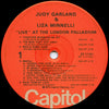 Judy Garland & Liza Minnelli : "Live" At The London Palladium (LP, Album, Abr)