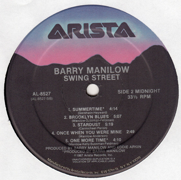 Barry Manilow : Swing Street (LP, Album)