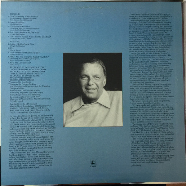 Frank Sinatra : Some Nice Things I've Missed (LP, Album)