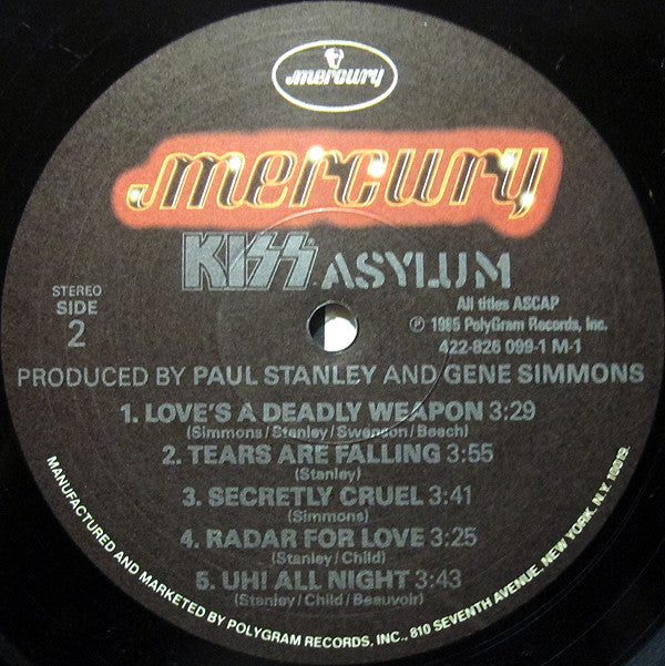 Kiss : Asylum (LP, Album)