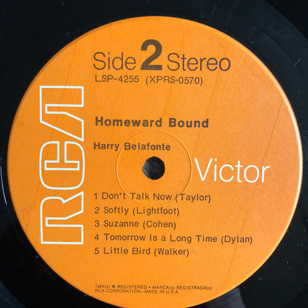 Harry Belafonte : Homeward Bound (LP, Album)