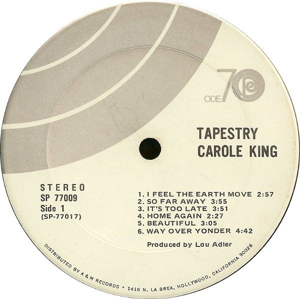 Carole King : Tapestry (LP, Album, Ter)
