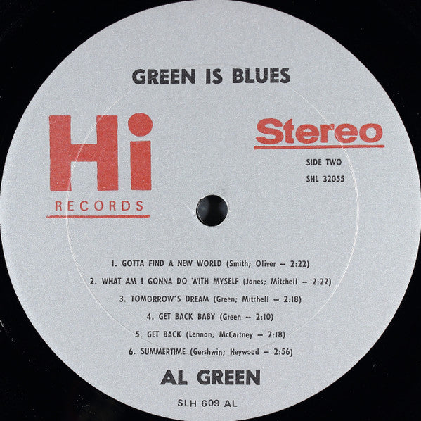 Al Green : Green Is Blues (LP, Album, RE, AL )