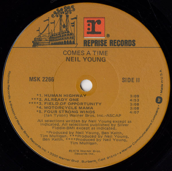 Neil Young : Comes A Time (LP, Album, RP, Win)