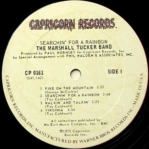 The Marshall Tucker Band : Searchin' For A Rainbow (LP, Album)