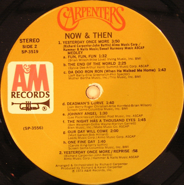 Carpenters : Now & Then (LP, Album, Pit)