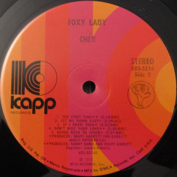 Cher : Foxy Lady (LP, Album)