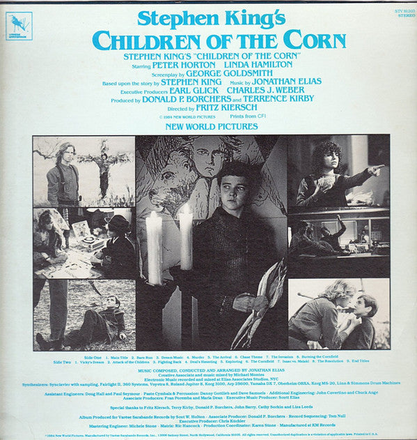 Jonathan Elias : Stephen King's Children Of The Corn (Original Motion Picture Soundtrack) (LP, Album)