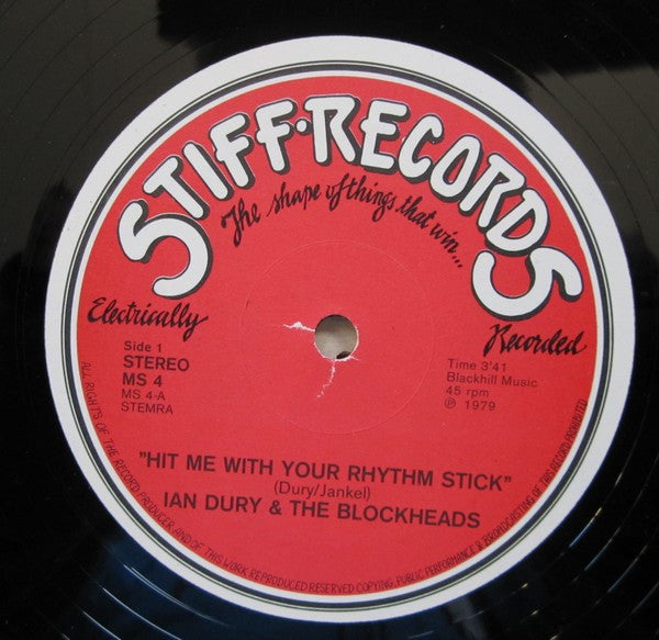 Ian Dury And The Blockheads : Hit Me With Your Rhythm Stick (12")