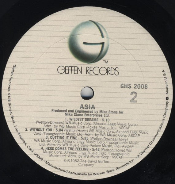 Asia (2) : Asia (LP, Album)