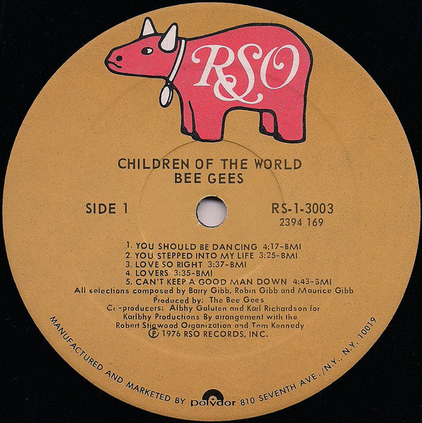 Bee Gees : Children Of The World (LP, Album, Ric)