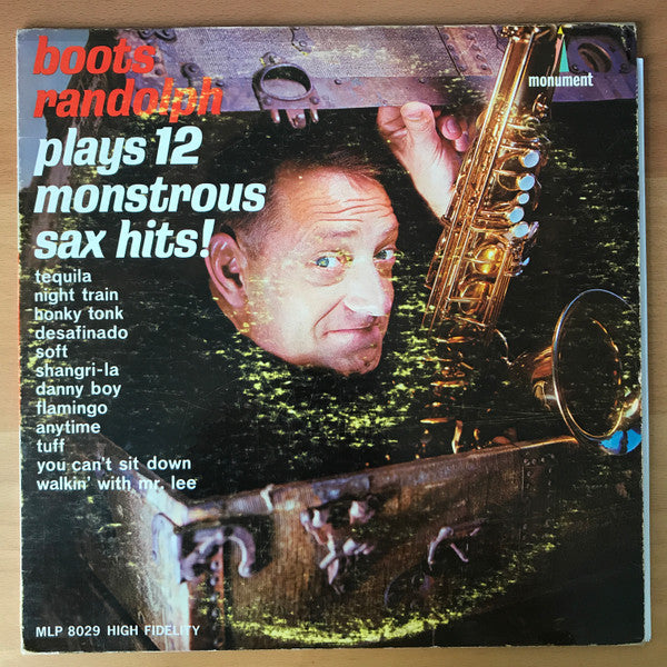 Boots Randolph : Plays 12 Monstrous Sax Hits! (LP, Album, Mono)