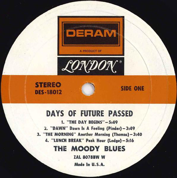 The Moody Blues : Days Of Future Passed (LP, Album, RP, Wad)