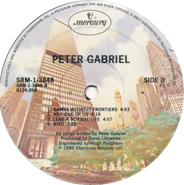 Peter Gabriel : Peter Gabriel (LP, Album, 72-)