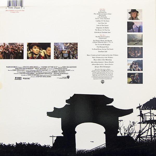 John Williams (4) : Empire Of The Sun (Original Motion Picture Soundtrack) (LP, Album)