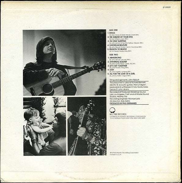 Lobo (3) : Just A Singer (LP, Album, RI )