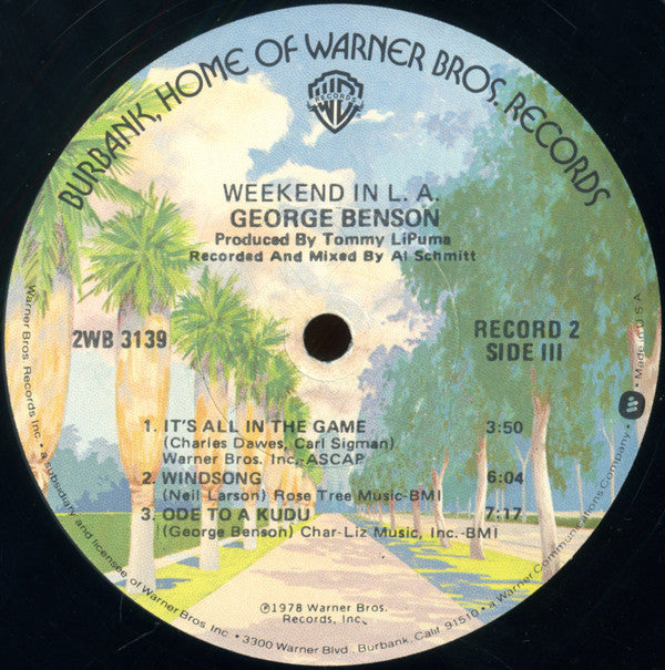 George Benson : Weekend In L.A. (2xLP, Album, Los)