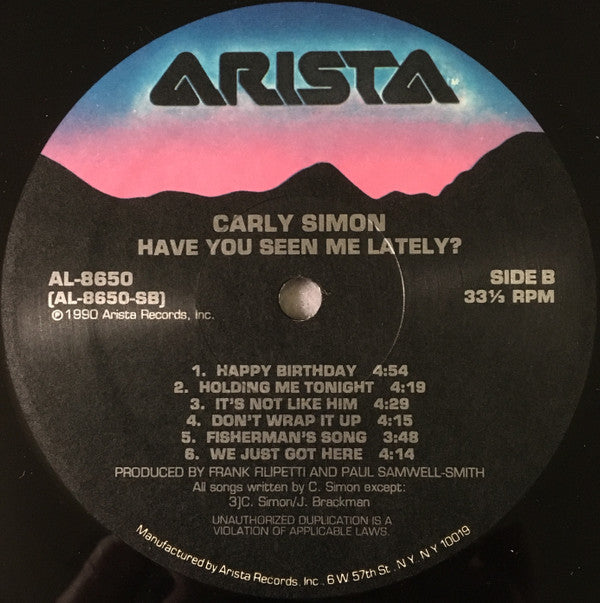Carly Simon : Have You Seen Me Lately? (LP, Album)