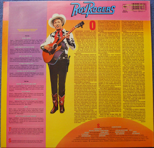 Roy Rogers (3) : Roy Rogers (LP, Comp)