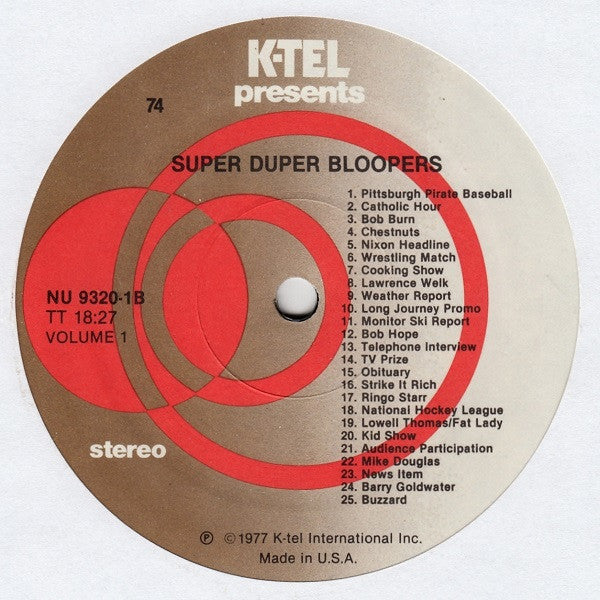 Kermit Schafer : 100 Super Duper Bloopers (2xLP, Album, Comp, Tan)