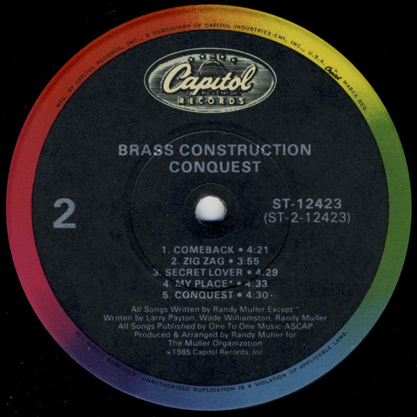 Brass Construction : Conquest (LP, Album)