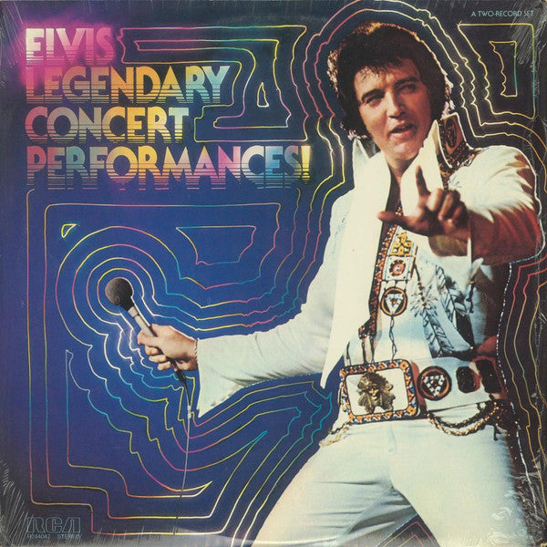 Elvis Presley : Elvis - Legendary Concert Performances! (2xLP, Comp, Club)