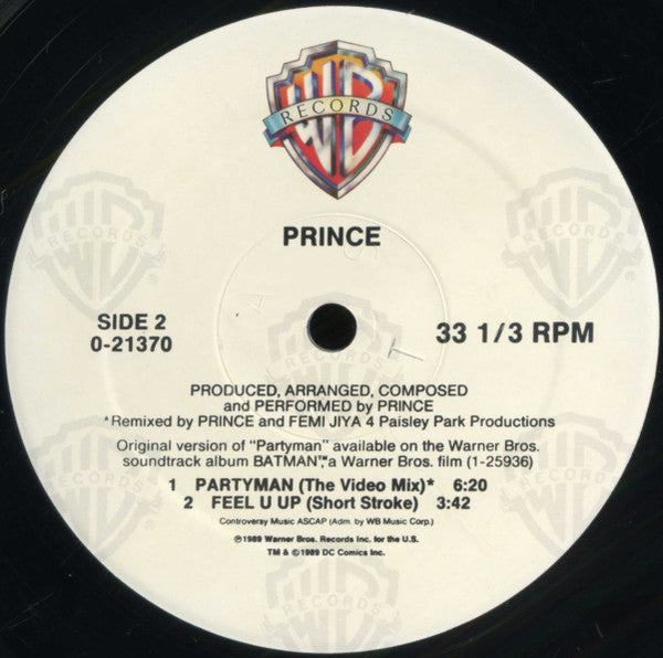Prince : Partyman (12", Maxi)