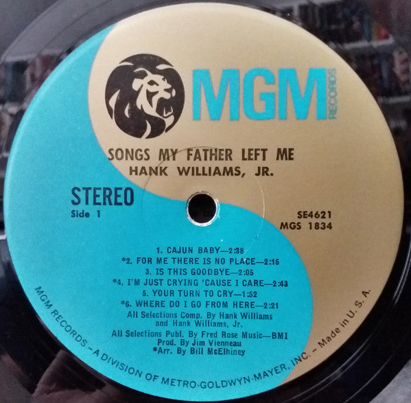 Hank Williams Jr. : Songs My Father Left Me (LP, Album)