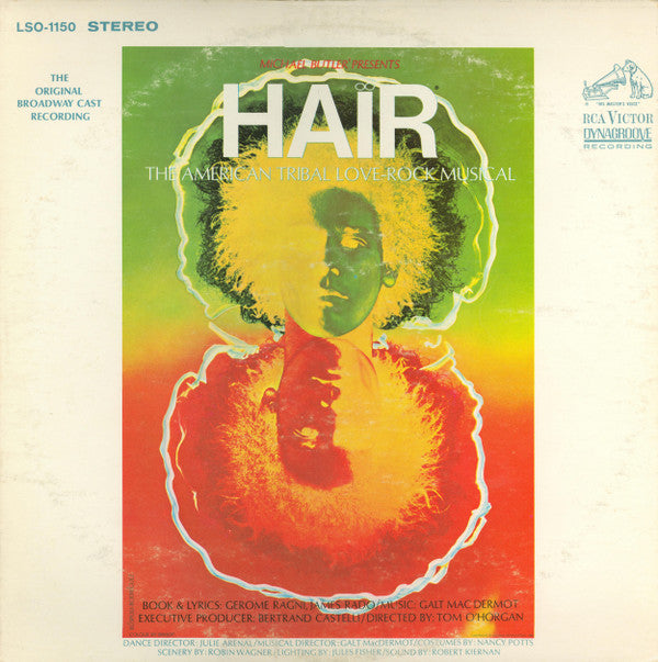 Various : Hair - The American Tribal Love-Rock Musical (The Original Broadway Cast Recording) (LP, Album, Ind)