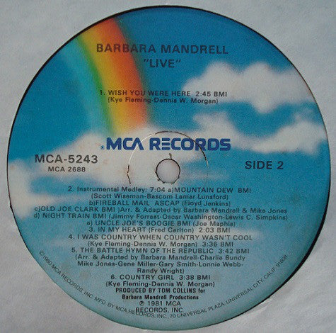 Barbara Mandrell : Live (LP, Album, Glo)