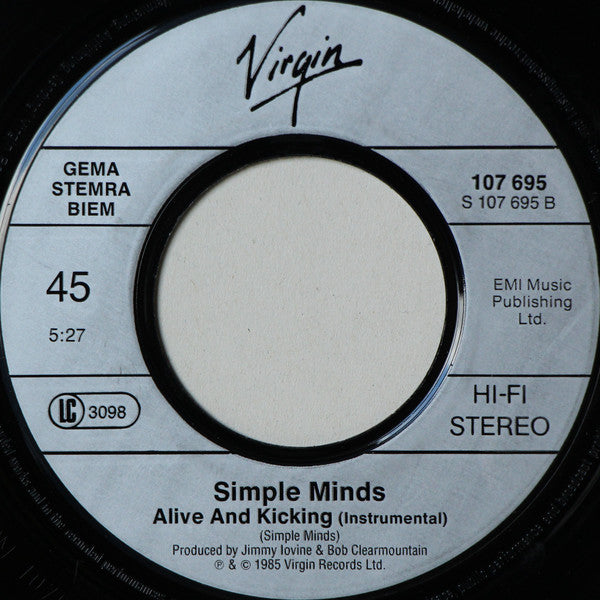 Simple Minds : Alive & Kicking (7", Single)