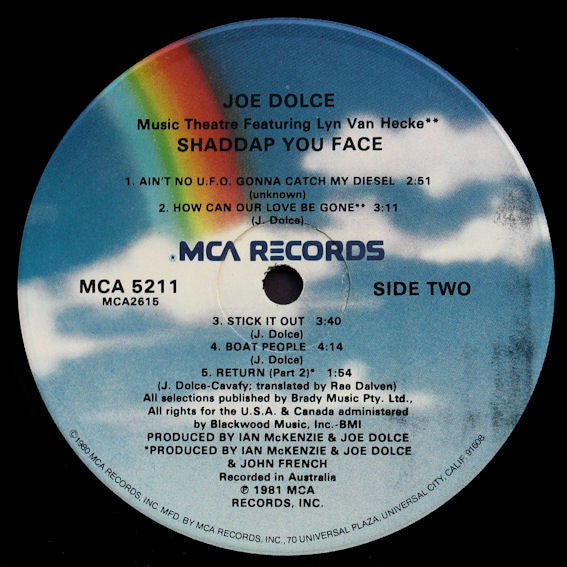 Joe Dolce : Shaddap You Face (LP, Album)