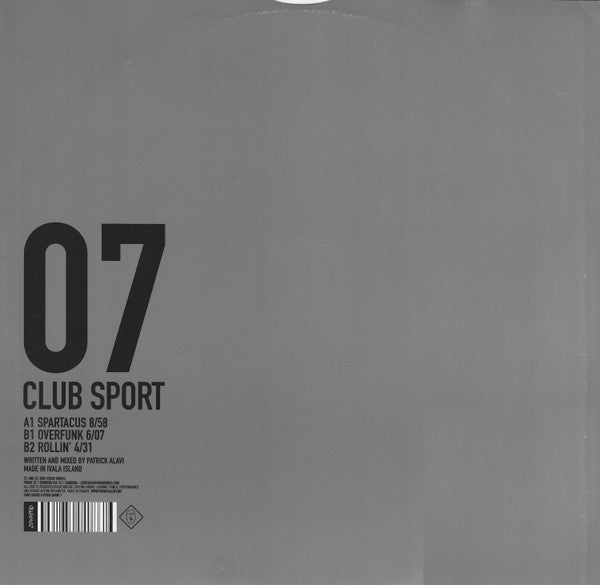 Patrick Alavi : Club Sport (12")