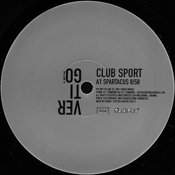Patrick Alavi : Club Sport (12")