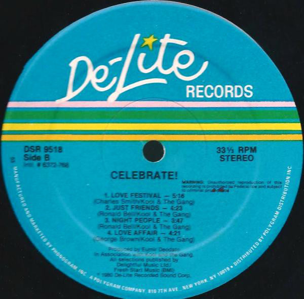 Kool & The Gang : Celebrate! (LP, Album, 53,)