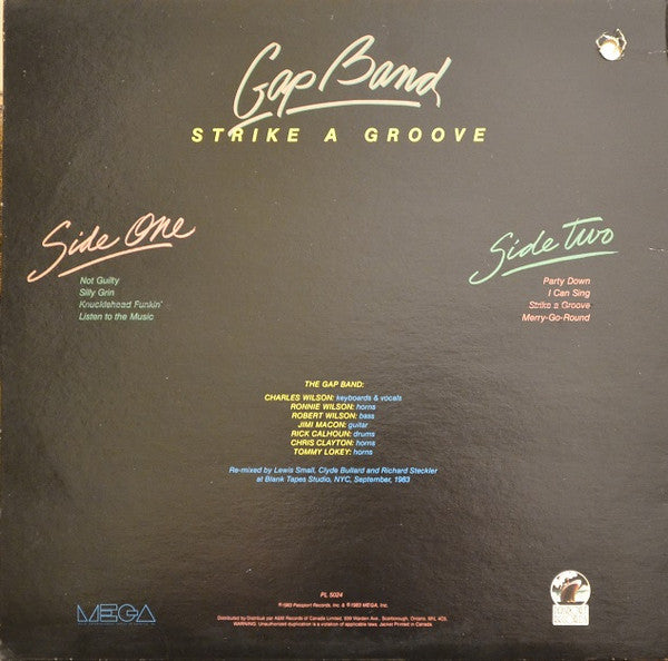 The Gap Band : Strike A Groove (LP, Album)