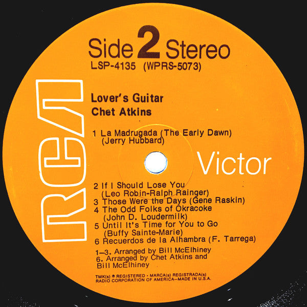 Chet Atkins : Lover's Guitar (LP, Album)